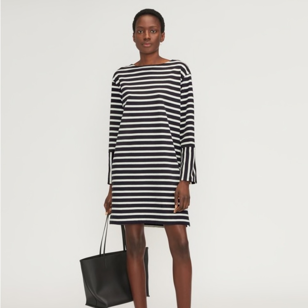 Everlane The Organic Cotton Striped Tee Dress Small